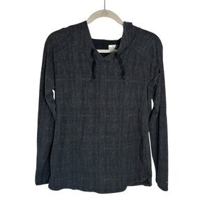 Columbia Black & Gray Hoodie State of Mind Pullover Lightweight Womens Sz Medium